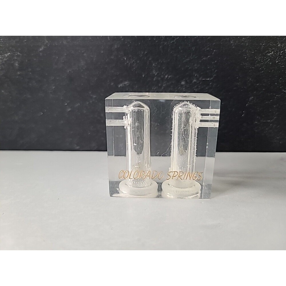 Vintage Salt And Pepper Shakers Souvenir From Colorado Springs, READ